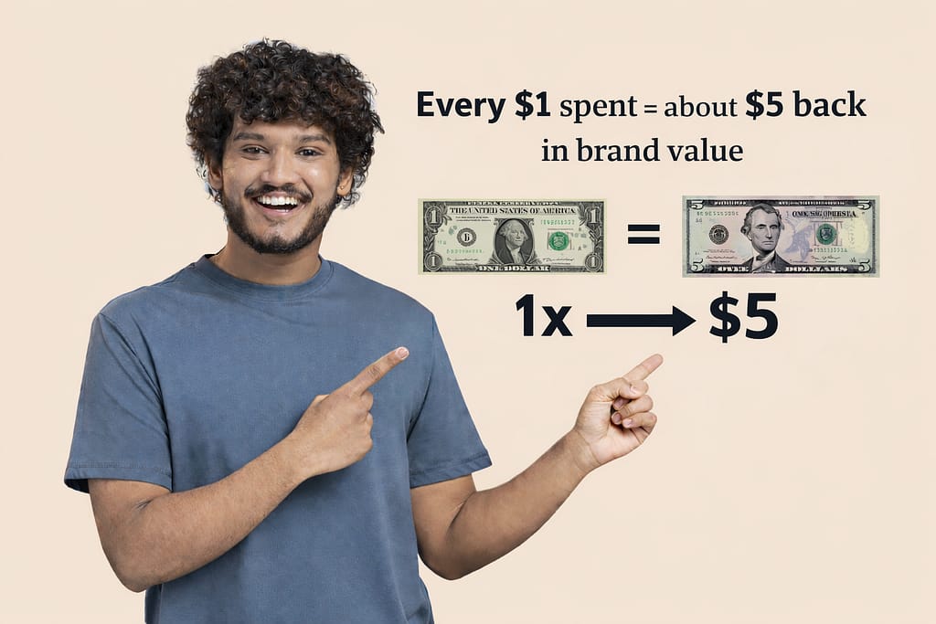 Promotional pen advertising value graphic